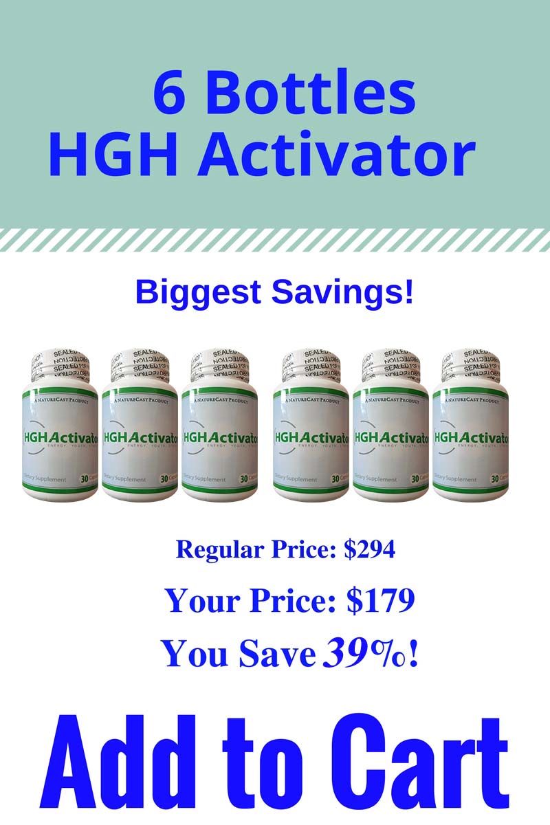 buy six bottle of HGH activator from Naturecast Products